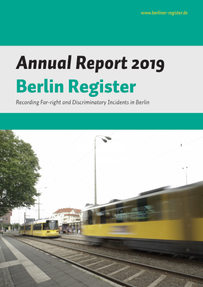 First page of the Annual report of the Berliner Register for 2019 in English
