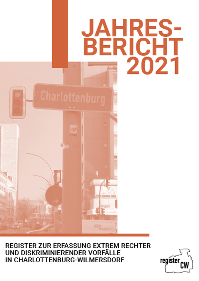 Titelseite des Registerberichts 2021 Charlottenburg-Wilmersdorf