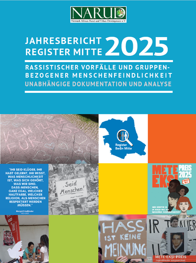 Das Deckblatt des Jahresberichtes 2025 des Registers Mitte